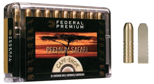 Federal 470 Nitro 500gr TBSS – Powerful .470 Nitro Express Dangerous Game Ammo, 2150 fps, 20 Rounds
