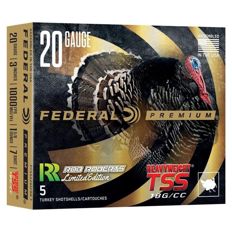 Federal Heavyweight TSS Rob Roberts Special Edition Shotshell 20GA 3" 1-5/8OZ 1000 FPS #7 5/Ct