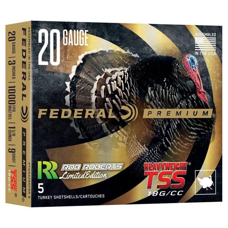Federal Heavyweight TSS Rob Roberts Special Edition Shotshell 20GA 3" 1-5/8OZ 1000 FPS #9 5/Ct