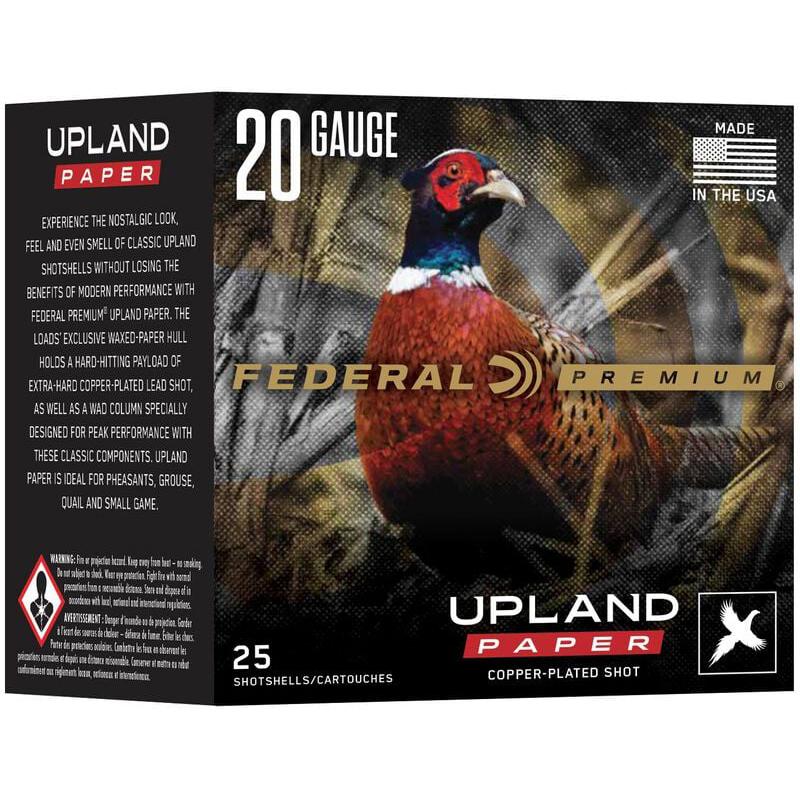 Federal Premium PUP2044 20ga 2-3/4" 1oz #4 Shotshells 1250fps 25ct
