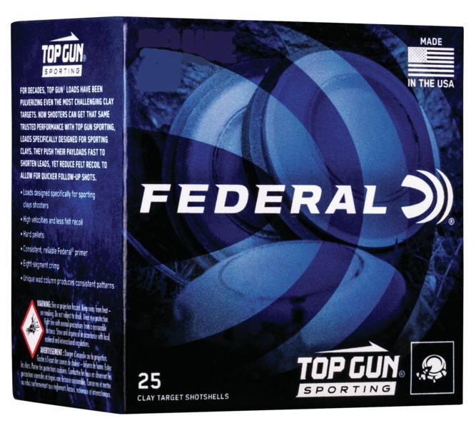 Federal 28 ga 3/4oz #9 Top Gun Sporting – Reliable 28 Gauge Target Loads, 1330 fps, 25 Rounds