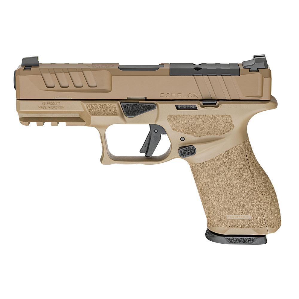 Springfield Echelon 4.0C Handgun 9mm Luger 18(1)&15(1)rd Magazines 4" Barrel Optic Ready FDE Finish