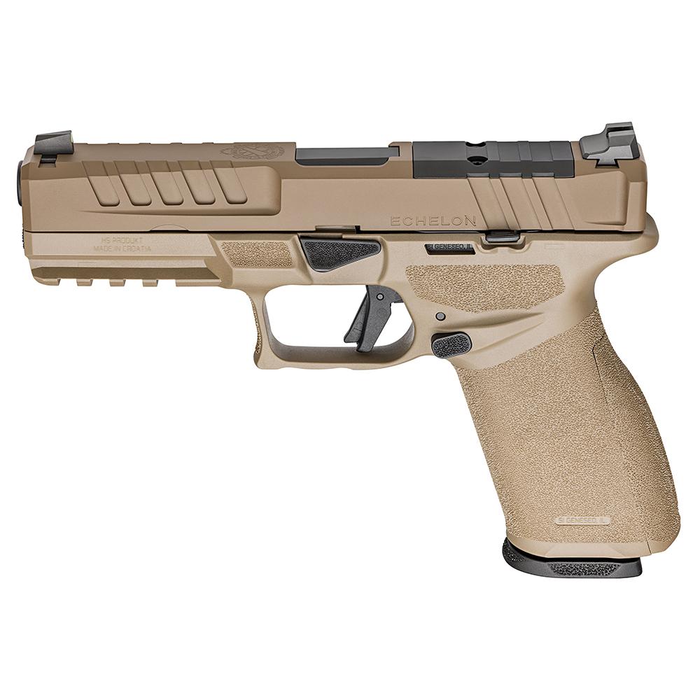 Springfield Echelon Low Capacity Handgun 9mm Luger 10rd Magazines (2) 4.5" Barrel Desert FDE U-Dot Sights