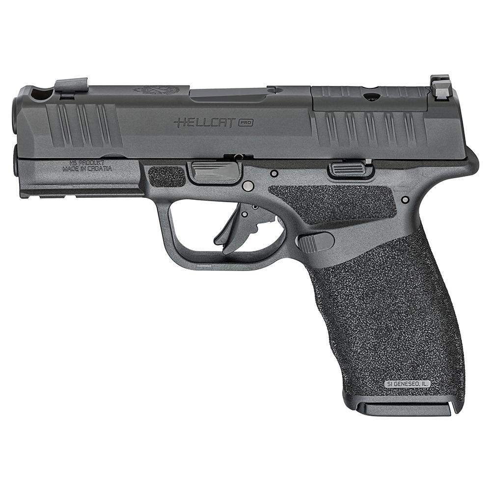 Springfield Gear Pac Hellcat Pro OSP Handgun 9mm Luger 15rd (1)&17rd (3) Magazines 3.7" Barrel Black Green Dot Bag