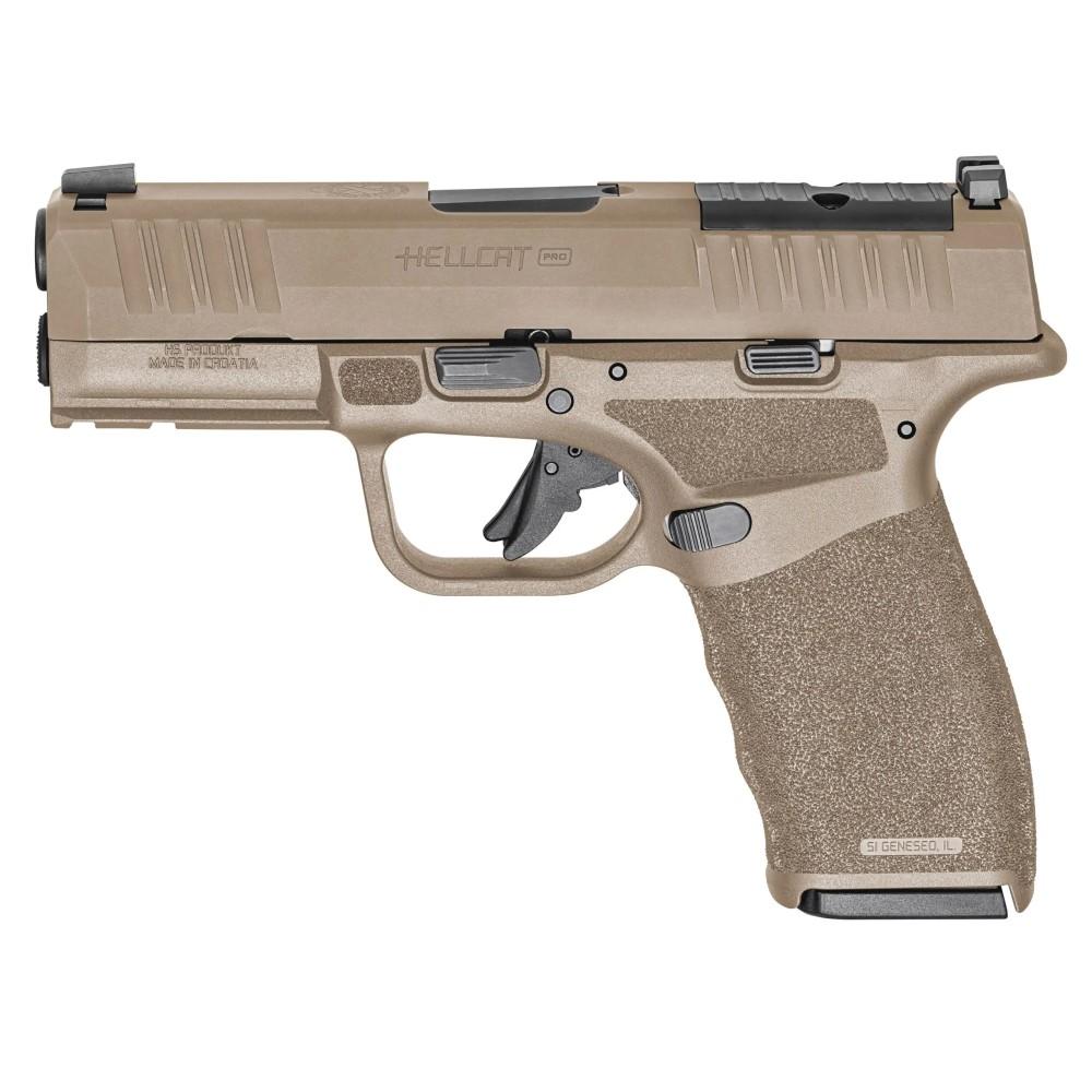 Springfield Armory Hellcat Pro OSP Handgun 9mm Luger 15rd Magazines (2) 3.7" Barrel FDE