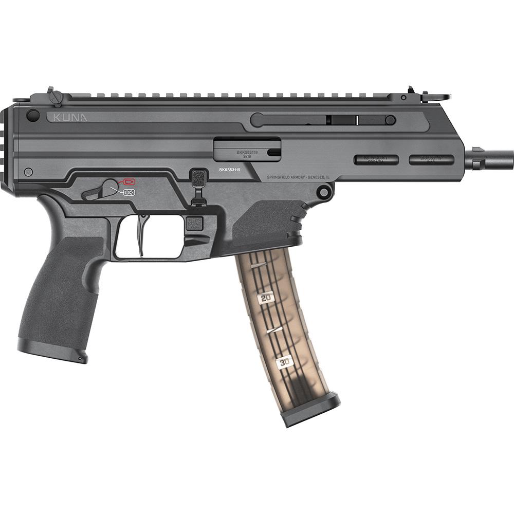 Springfield KUNA Tri-Lug Handgun 9MM Luger 6.125'' Tri-Lug Barrel 30RD Magazines(2) W/flip-Up Sights