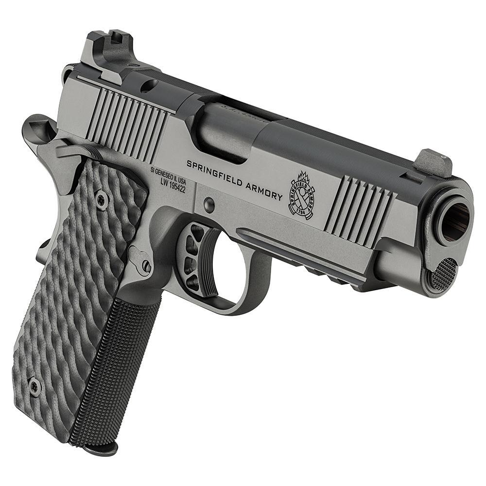 SPRINGFIELD 1911 9MM 4.25'' TRP AOS W/CARRY CUT & LIGHT RAIL (3) 9 BLACK