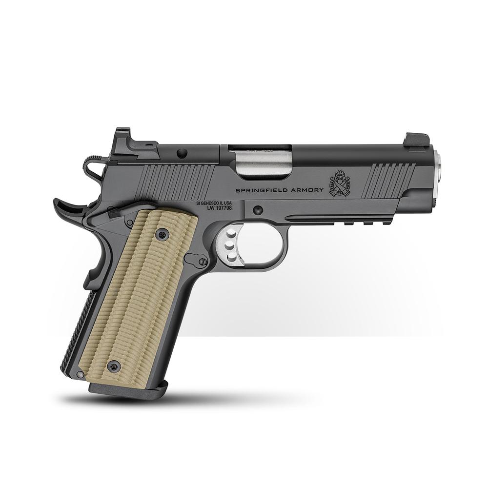 Springfield Gear Pac 1911 Operator AOS Handgun .45 Auto 8rd Magazines(4) 4.25" Barrel Green Dot & Bag .45 ACP