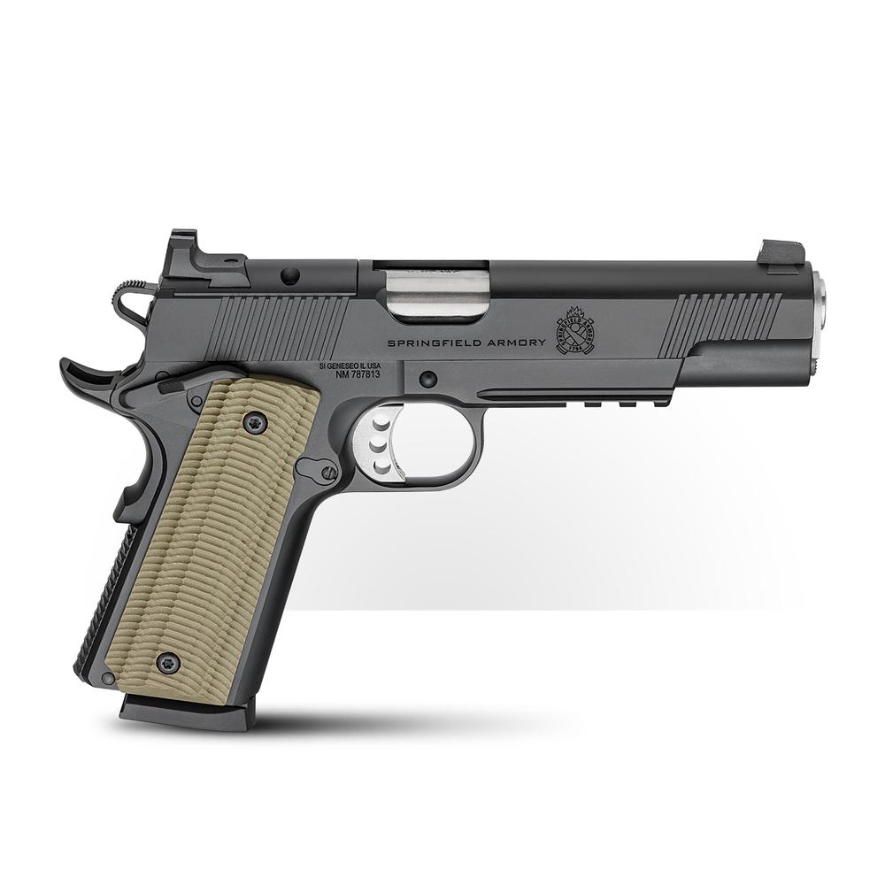 Springfield Gear Pac 1911 Operator AOS Handgun 9mm Luger 9rd Magazines(4) 5" Barrel Green Dot & Bag