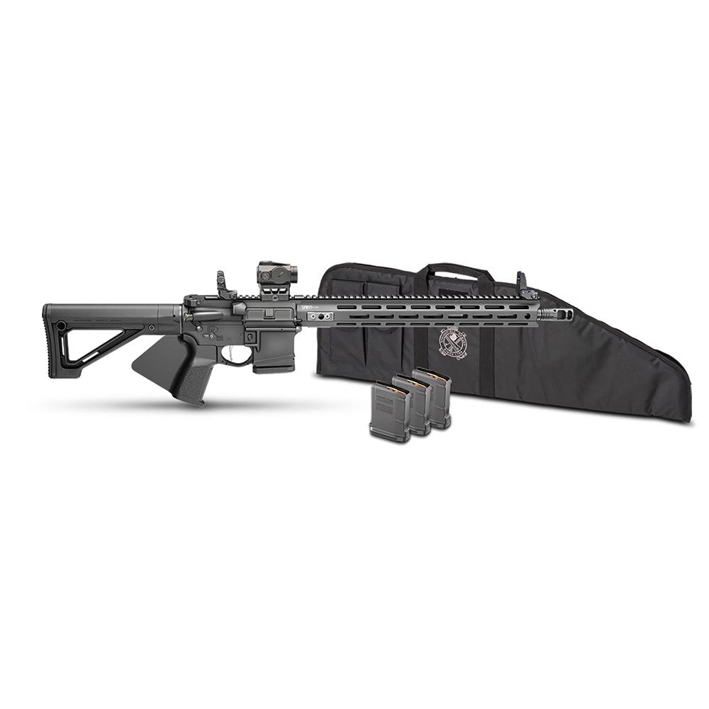 Saint Victor CA Compliant Gear Up Rifle Package 5.56MM 10RD Magazines(4) 16" Barrel B5 Stock Veridian Red Dot Bag