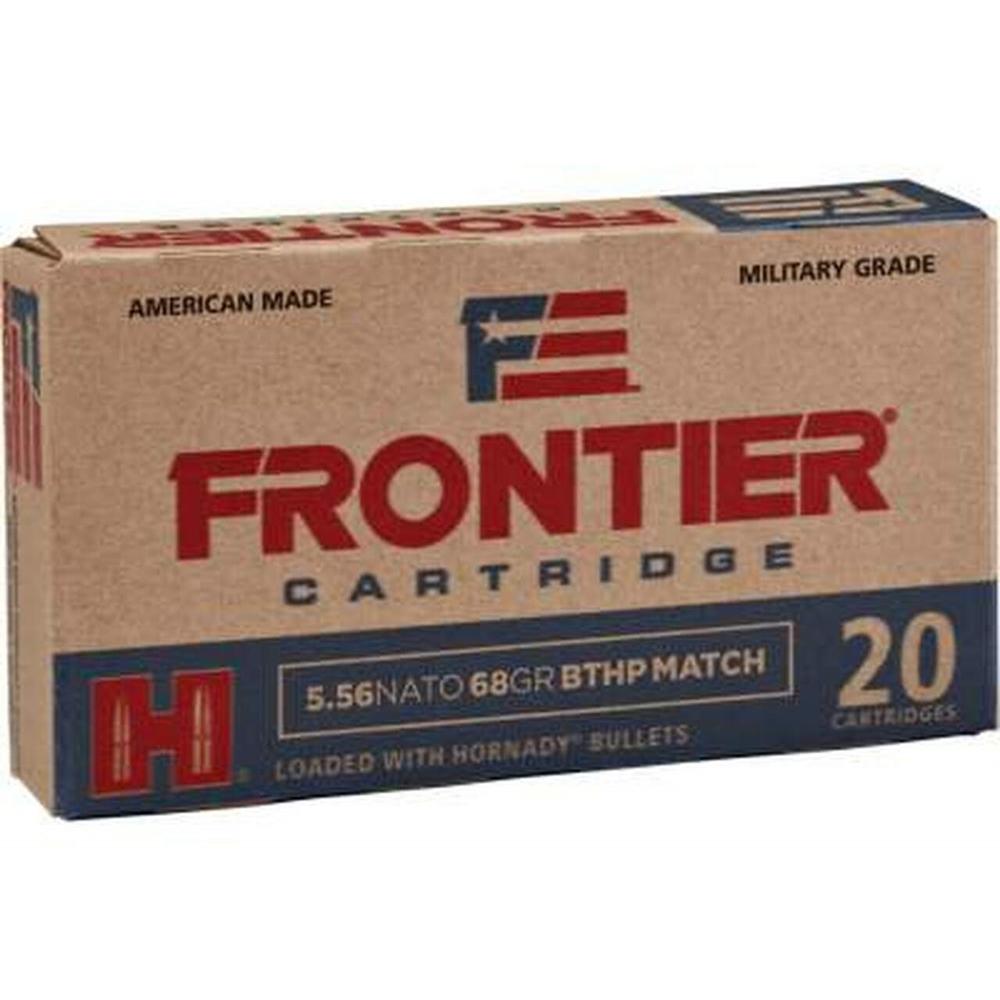 Frontier Cartridge Hornady Frontier Rifle Ammunition 5.56X45 NATO 68 gr BTHP-MATCH 2960 fps 20/ct