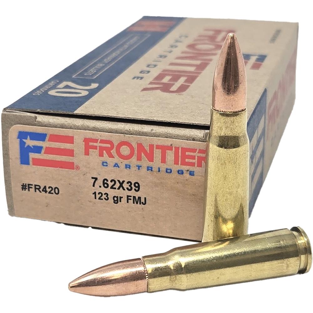 Frontier Cartridge Hornady Frontier Rifle Ammunition 7.62x39 123gr FMJ 2340 fps 20/ct