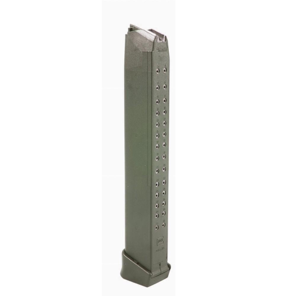 Glock Gen5 Factory Handgun Magazine for G17 G17L G19 G19X G26 G34 OD Green 9MM Luger 33/Rd