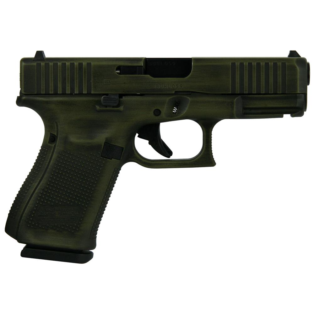 Glock PA195S203 19 Gen 5 Bazooka Green 9mm 15rd 4.02" Barrel Handgun