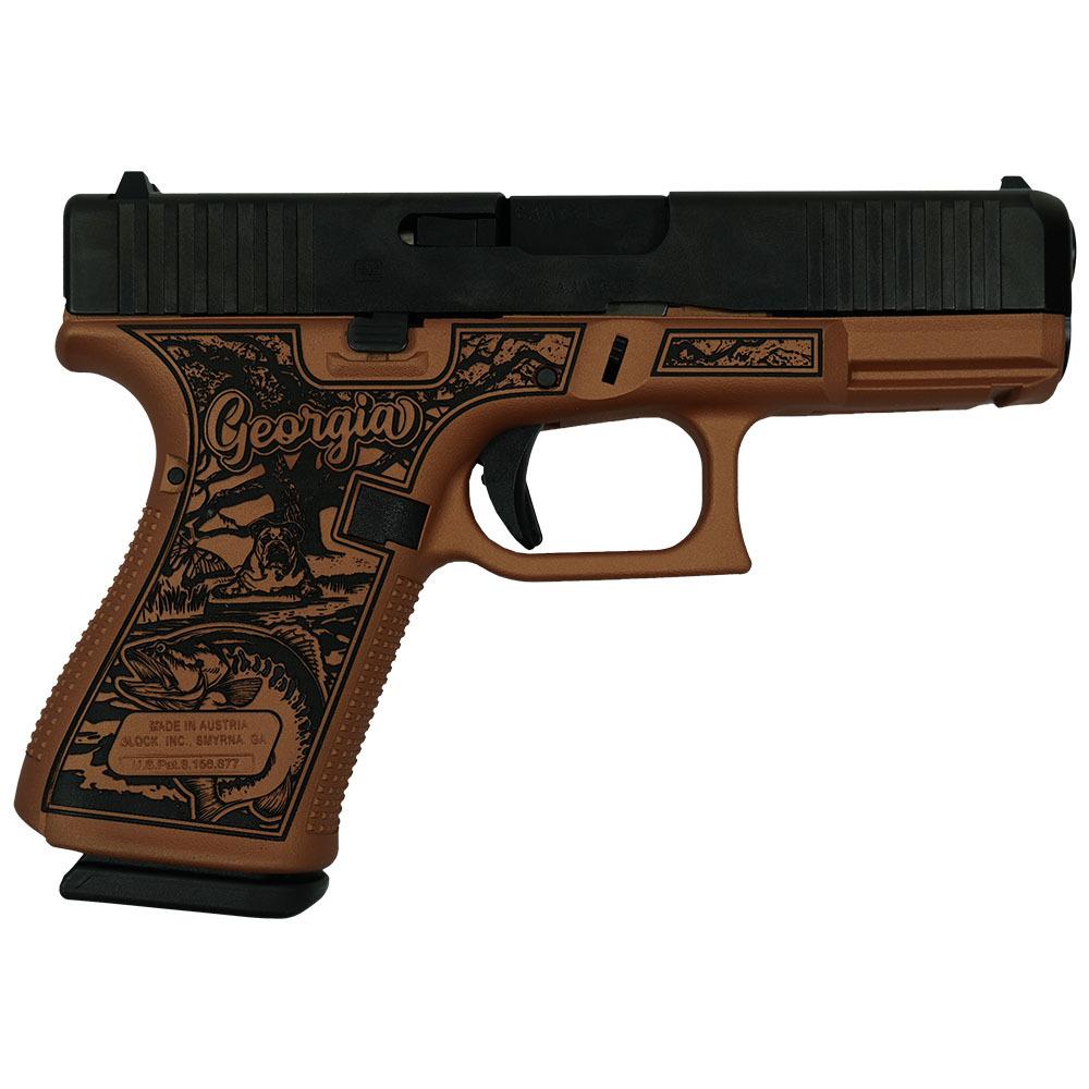 Glock 19 Gen 5 Custom "Georgia Clay" Handgun 9mm Luger 15rd Magazines (3) -img-0