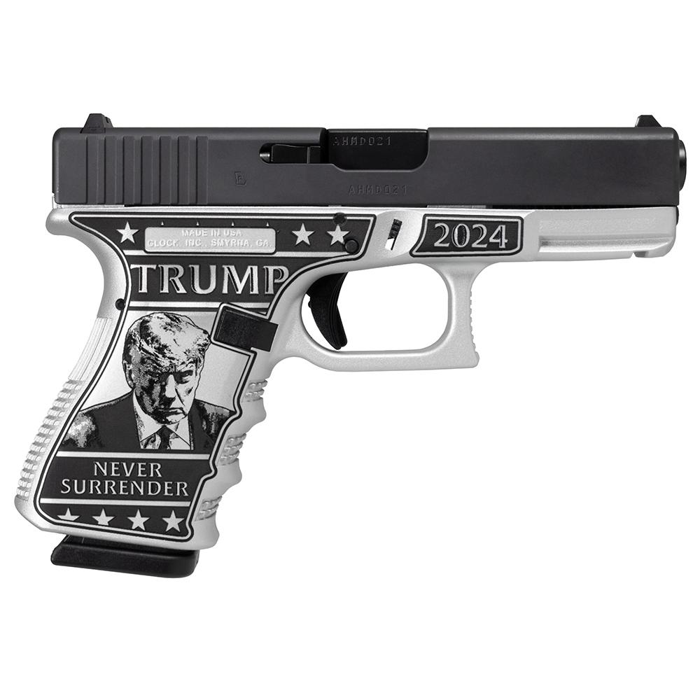 Glock 19 Gen 3 Custom Trump 2024 Mug Shot Handgun 9mm Luger 15rd Magazines-img-0