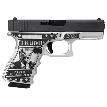 Glock 19 Gen 3 Custom "Trump 2024 Mug Shot" 9mm 15rd Mag PI19502MS-img-0