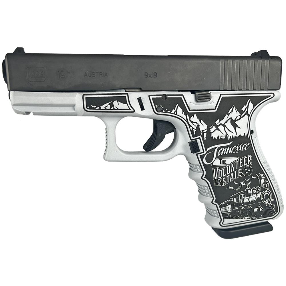 Glock 19 Gen 3 Custom "Tennessee-Navy Gray" Handgun 9mm Luger 15rd Magazines (2) 4.02" Barrel