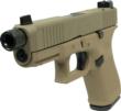 GLOCK 19 (V) 9MM FXD 5.5 COMM 15RD FDE Threaded Barrel Cerakote