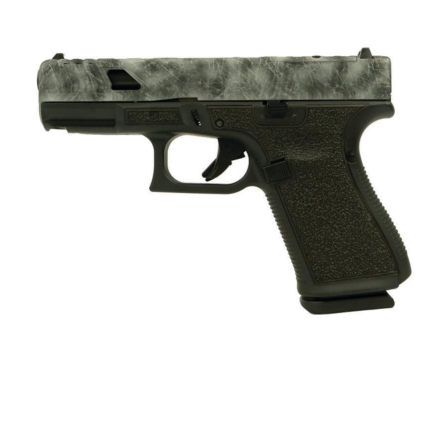 Glock V-Series Model 19 Marble Cerakote Handgun 9mm Luger 15rd Magazines (3) 4.02 Barrel LSR Stipple Austria