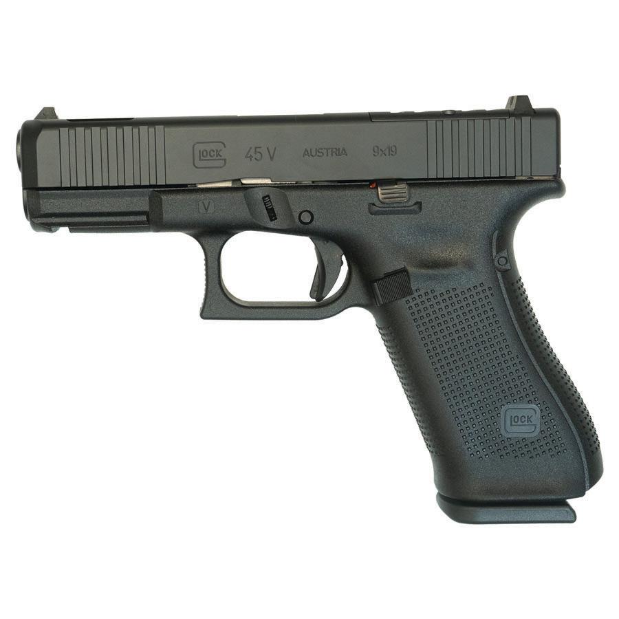 GLOCK 45 (V) 9MM FXD COMM 17RD OR PORTED Cerakote - BLK