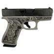 GLOCK 43X 9MM-Elephant Engraving Gray Steel