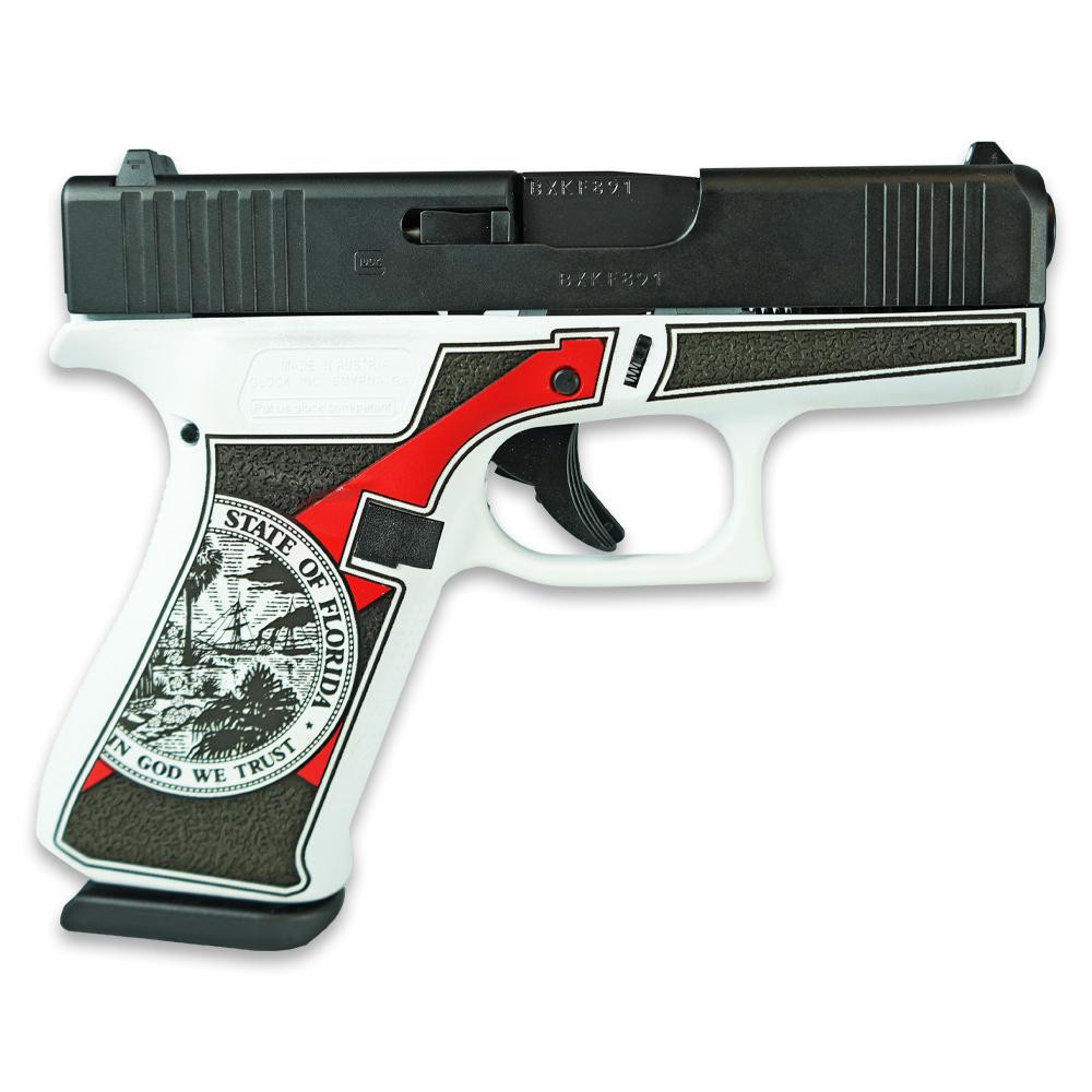 Glock 43x Gen 4 Custom "Florida White" Subcompact Handgun 9mm Luger 10rd M-img-0