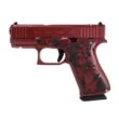 GLOCK 43X MOS FXD 5.5lb w/front rails-CherryBlossom Engraved Crimson Medusa