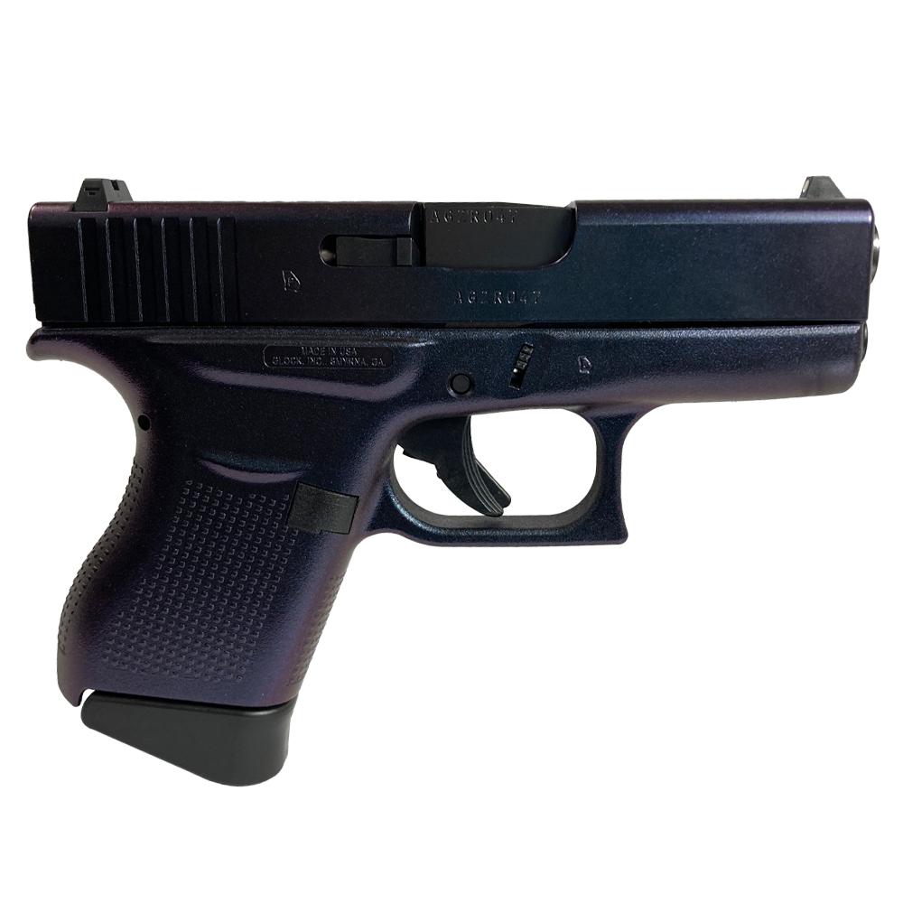 Glock UI4350201 G43 9mm Mongoose Purple 6rd 3.41" Barrel Handgun
