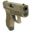 G43 SUBCOMPACT 9MM 3.4" 2/6RD REVOLUTION ENGR FRAME ONLY BW SLIDE COL BROWN