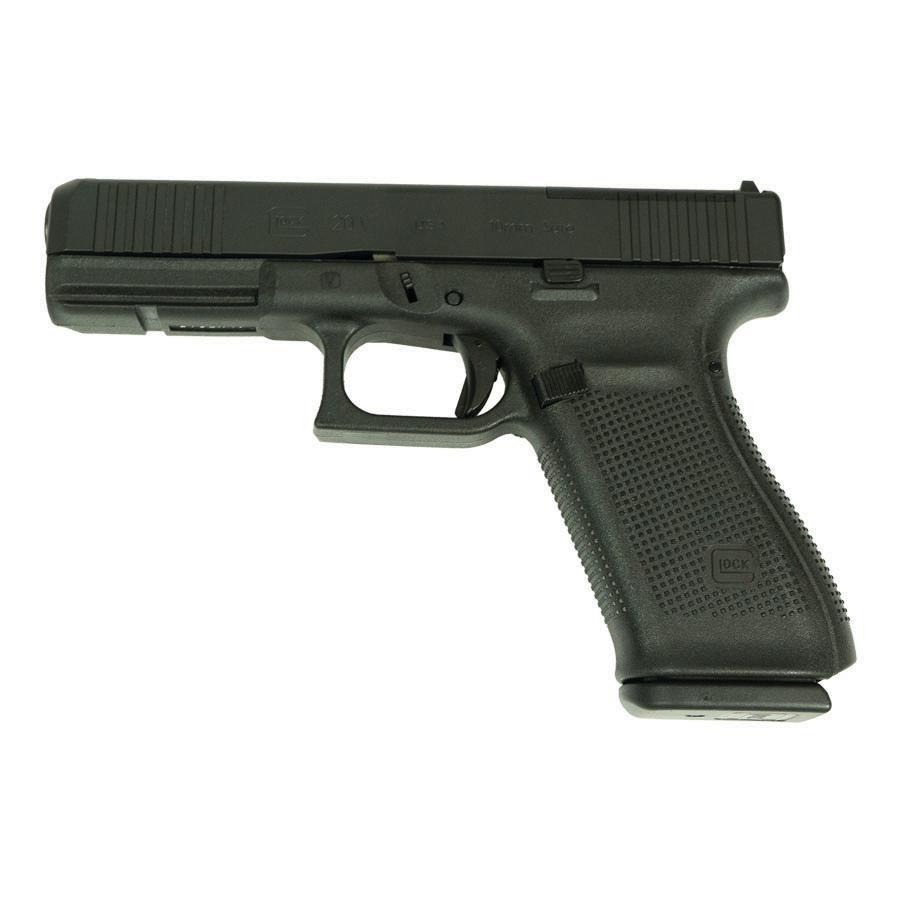 Glock V-Series Model 20 Handgun 10mm Auto 15rd Magazines (3) 4.61 Ported Barrel Black Cerakote Austria