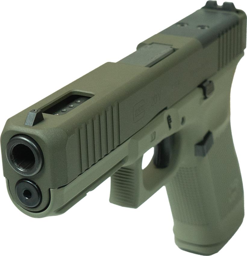 Glock V-Series Model 20 Handgun 10mm Auto 15rd Magazines (3) 4.61 Ported Barrel ODG Cerakote Austria