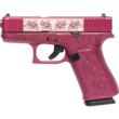 GLOCK 43X 9MM W/FRONT RAILS USA CUST FULL ENGRVD PAISLEY BLK CHERRY