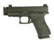 GL43X 9MM 2 10Rd MAG FRONT RAIL USA-Blk Cerakote & Brl Supp Ht Sgt Stipl