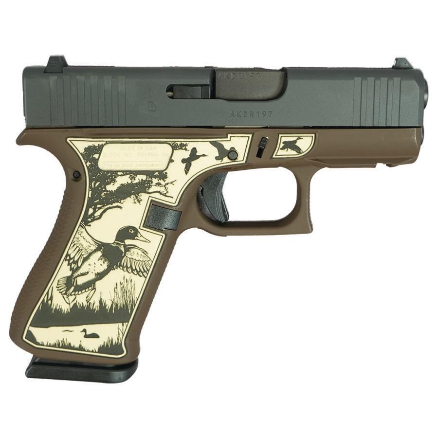 Glock 43X Custom "Mallard Brown" Subcompact Handgun W/Front Rails 9MM Luger 10RD Magazines (2) 3.41" Barrel US