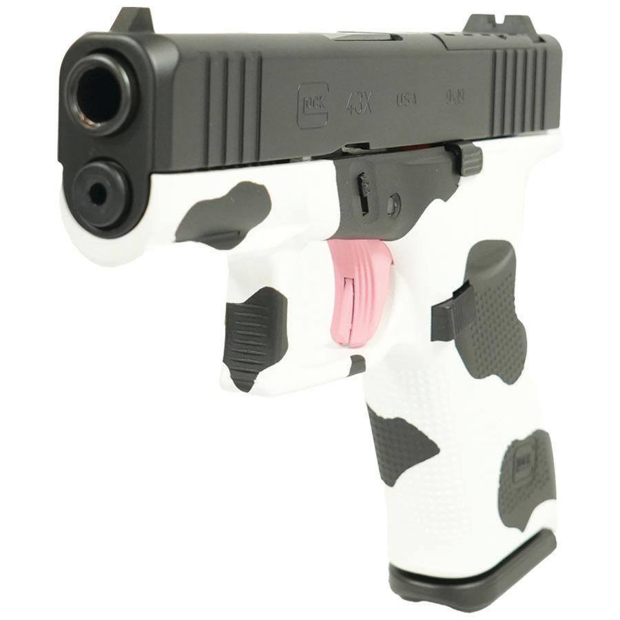 Glock 43X Cow Hydro Dipped Custom 9mm 3.41" 10-Rd Slim Carry Pistol