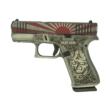 GLOCK 43X FS 9MM W/FRONT RAILS Rising Sun Bushido Battle Worn