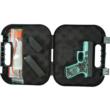 GLOCK 43X FS 9MM W/FRONT RAILS USA SUGAR SKULL ROBINS EGG BLUE GLITTER