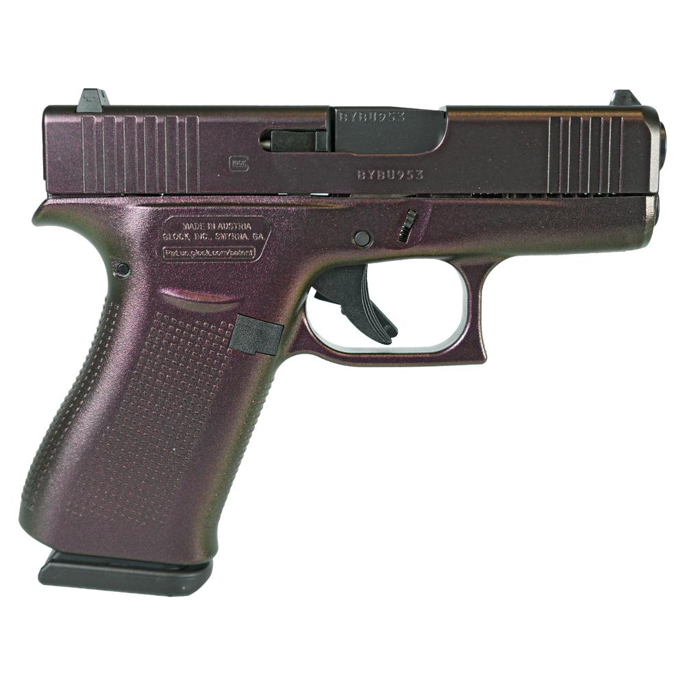 Glock 43x Custom "Shimmering Razorback Gun Candy" Subcompact Handgun 9mm L-img-1