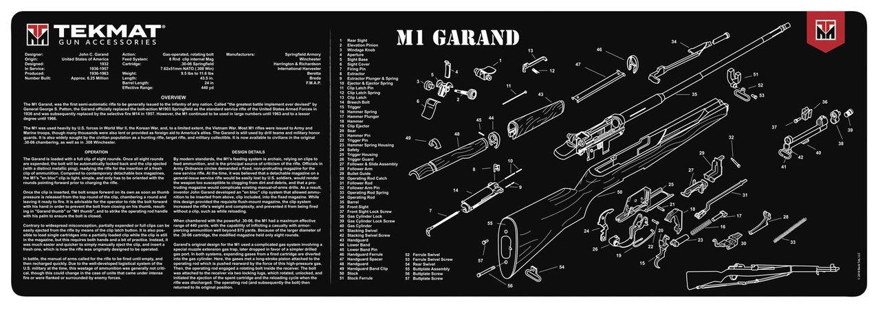 TekMat 12x36 Gun Cleaning Mat - M1 Garand-img-1
