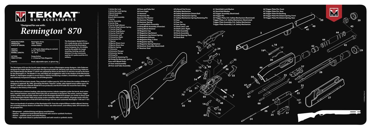 TekMat 12x36 Gun Cleaning Mat - Remington-img-0