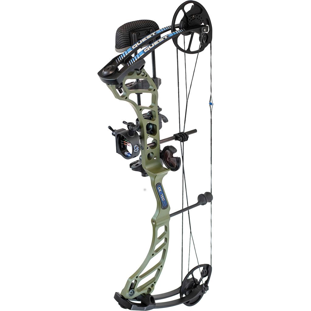 Quest Centec Compound Youth Bow Package RH 29/70 25 - 31 Army Green/Black-img-1