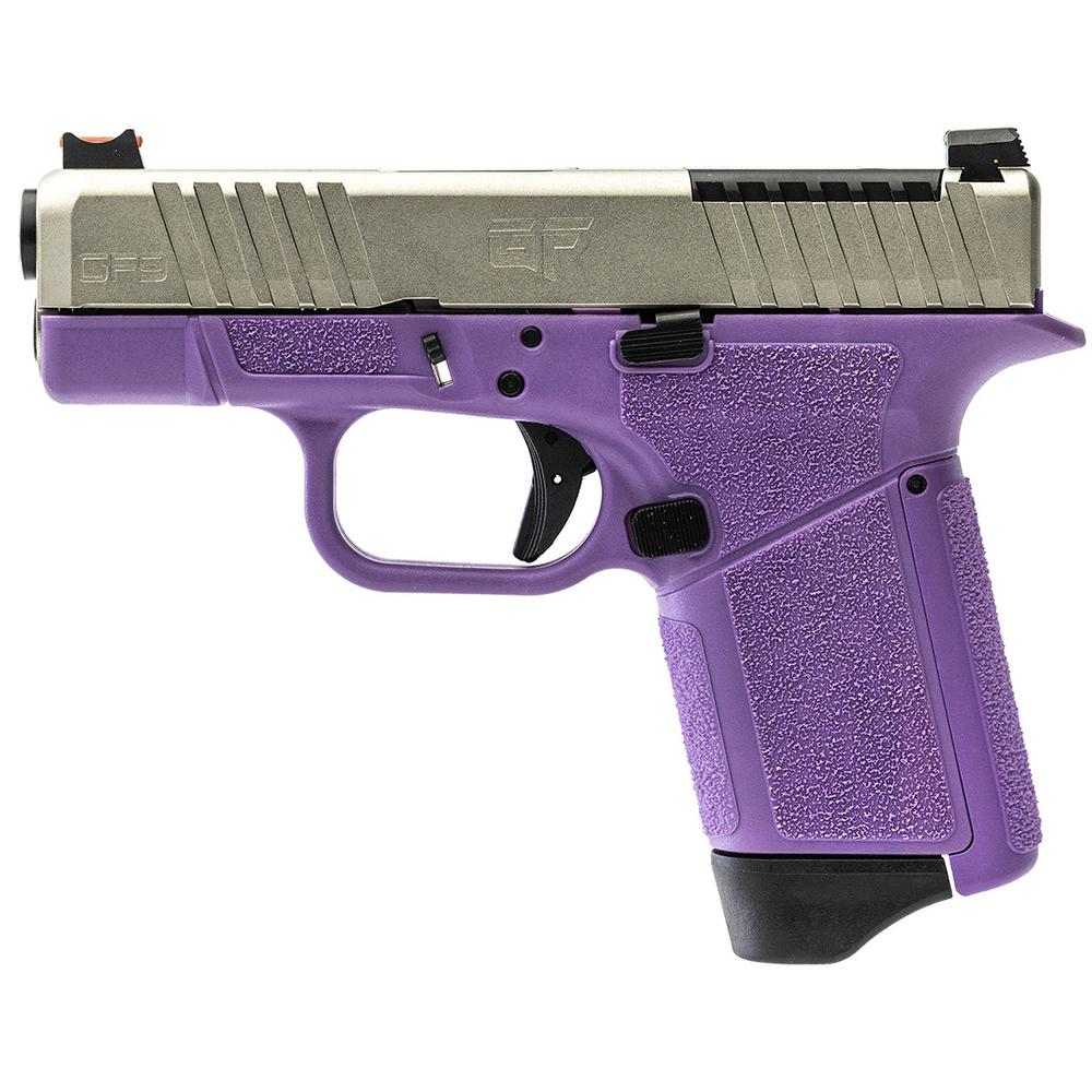 GForce Arms GF9 Rapture Subcompact OR Handgun 9mm Luger 12rd Magazine 3.25" Barrel Purple Frame Nickel Slide