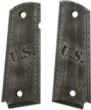 Govt. Model Aluminum - 1911 U.S. Slight Green Tint Distressed Grip