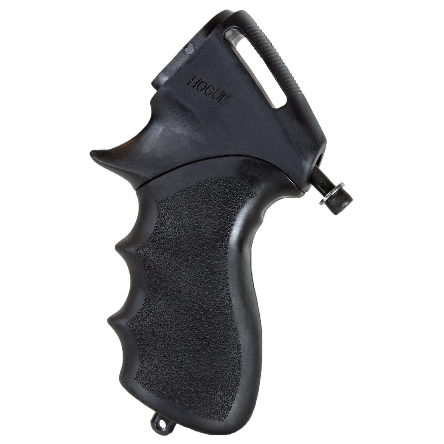 Hogue Tamer Grip Remington 870 Finger Grooves Cobblestone Rubber Black-img-0