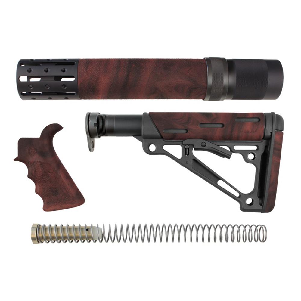 Hogue AR15 M16 Kit Beavertail Grip Rifle Forend OverMolded Buttstock