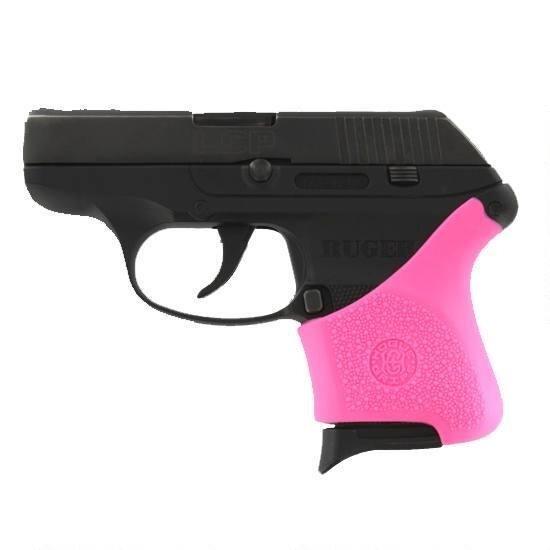 Hogue Handall Hybrid For Ruger LCP Slip-On Grip Rubber Pink 18107-img-0