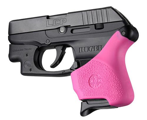 Hogue Grips Handall Universal Grip Sleeve Ruger LCP - Pink with Crisman-img-0