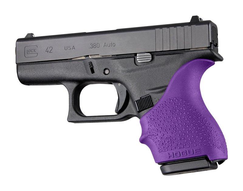 Hogue HandAll Beaver Tail Grip Sleeve Glock 42 43 Purple-img-1