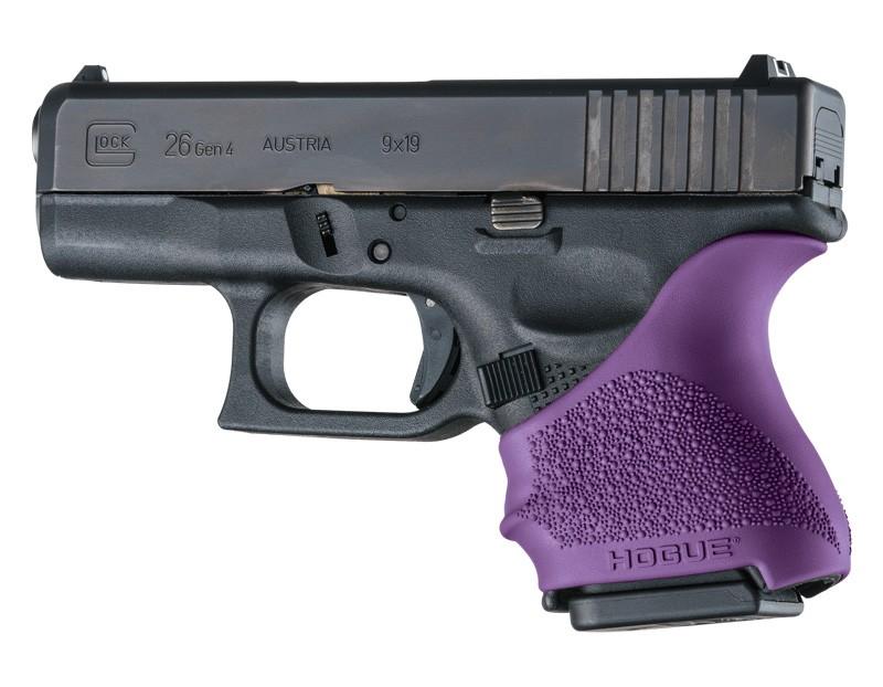 Hogue 18606 HandAll Beavertail Grip Sleeve Glock 26/27 Purple-img-0